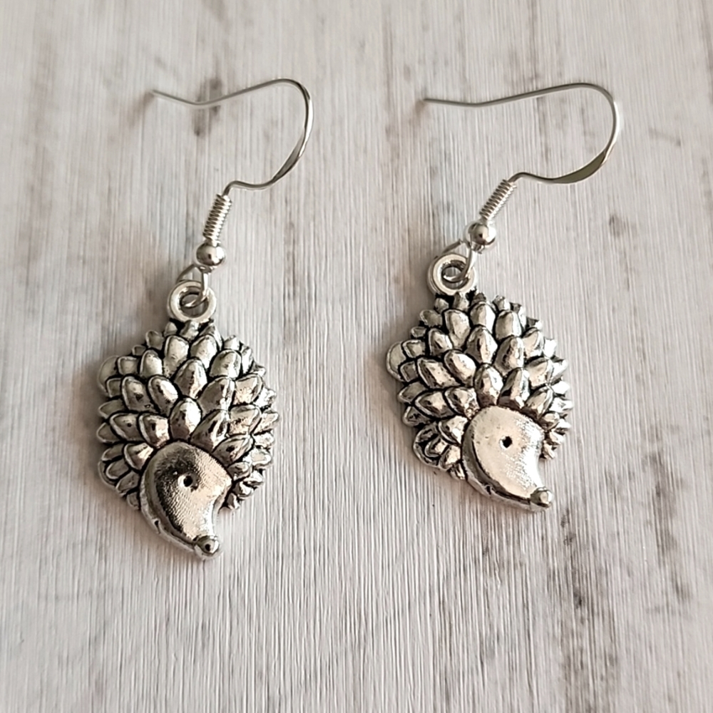 Hedgehog Earrings 925S Posts
